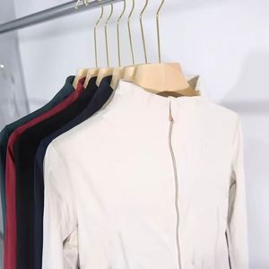 Veste de course décontractée coupe-vent pour femme avec fermeture éclair dorée, ajustée, style Lulu, taille M - Product Image 4