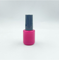 Flacons de vernis à ongles en gel UV vides de 10 ml, forme ronde, avec logo personnalisé et bouchon pinceau, vente en gros