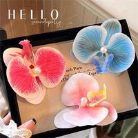 Accessoire de cheveux pour fête d'été hawaïenne, coiffe de mariée, fleurs artificielles en tissu hibiscus tropical, pinces à cheveux