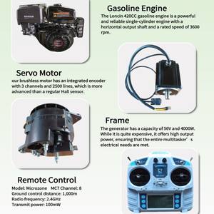 <span class=keywords><strong>Tondeuse</strong></span> à fléaux télécommandée Vigorun Tech MTSK800, <span class=keywords><strong>moteur</strong></span> à <span class=keywords><strong>essence</strong></span> 9 kW, largeur de coupe 800 mm, 40 °   Porte-outils multifonctionnel pour pente - Product Image 4