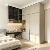 Armoire de rangement haut de gamme en bois avec tiroirs pour vêtements, idéale pour la décoration intérieure résidentielle haut de gamme