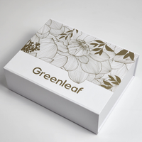 Boîtes cadeaux pliables en carton rigide biodégradable en gros, avec logo personnalisé, fermeture magnétique, OEM
