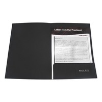 Carpeta de Presentación A4 de Papel con Impresión UV, Elegante y Sofisticada, con Ranura para Tarjetas, para Kits de Marketing Inmobiliario, Marca Latitude