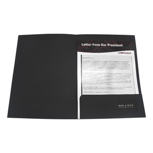 Carpeta de Presentación A4 de Lujo, Elegante y Sofisticada, Impresa Personalizada, con Ranura para Tarjetas, para Kits de Marketing Inmobiliario - Product Image 5