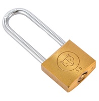 Cadenas en laiton FOXLUX de 30 mm à faisceau long, finition cuivre poli sablé épais