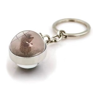 <span class=keywords><strong>Porte</strong></span>-clés en cristal fluorescent Tiger Lucky Ball Animal World Hedgehog phosphorescent - Product Image 3