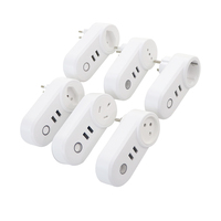 Prise murale intelligente multi-prises UE, US, UK, AU, FR, JPN, IT, SE, BR, Inde avec double port USB et Wi-Fi, boîtiers en plastique PC