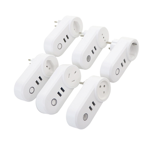 EU chúng tôi anh AU FR JPN nó SE BR Ấn Độ đa điện năng kép <span class=keywords><strong>USB</strong></span> sạc Ổ cắm thông minh cắm Wifi tường nhựa PC Thùng - Product Image 1