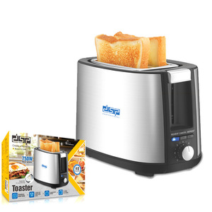 Tostadora Profesional Dsp de 750W, 2 Rebanadas, Acero Inoxidable, Tostadora Eléctrica para Desayunos y Sándwiches - Product Image 2