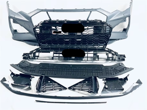 XLstyling Bodykit Conversion de voiture pour <span class=keywords><strong>AUDI</strong></span> <span class=keywords><strong>A6</strong></span> C8 2019-<span class=keywords><strong>2023</strong></span> Pare-chocs <span class=keywords><strong>avant</strong></span> Pare-chocs arrière avec tuyaux d'échappement Jupes latérales - Product Image 2