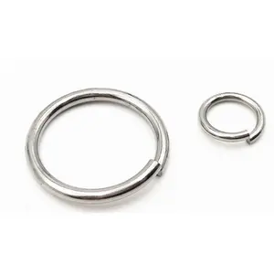 1.0-3.0mm Stainless Steel Single Loop Open Jump Rings Diy Split Rings