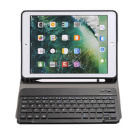 Étui en cuir pour tablette, clavier sans fil, compatible avec ipad air pro mini 1/2/3/4/5/6/7/8/11e génération, 9.7/10.2/12.9 pouces