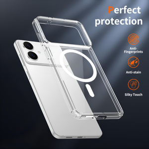 Coques de téléphone transparentes résistantes au jaunissement avec fixation magnétique Aimant puissant N52 Coque de téléphone S26 Edge - Product Image 2