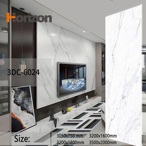 לבן קלקטה ורידים זהב 3d דיו מודפס אבן קוורץ אבן מלאכותית אבן קוורץ משטח לוח גדול - Product Image 2