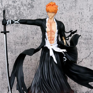 33cm <span class=keywords><strong>BLEACH</strong></span> figurines d'anime Kurosaki <span class=keywords><strong>Ichigo</strong></span> mille ans bataille de sang <span class=keywords><strong>masque</strong></span> factice Double tête sculptée - Product Image 2