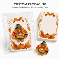 Broche en émail souple personnalisée pour la Fête de Thanksgiving, motif dinde, pèlerin, tarte à la citrouille, pour chapeau, revers ou comme badge, cadeau, vente en gros
