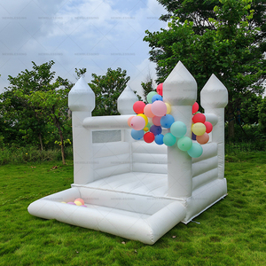 10ft Jumper House Inflatable White Jumping Castle With Slide Inflatables Wedding Bouncer for Party Wedding House C - Product Image 5
