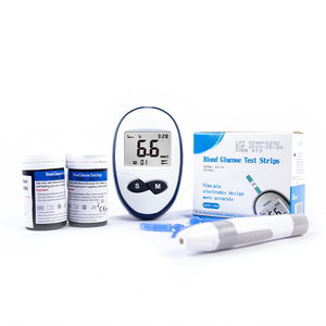 GLM-76 Auto-coding Hot <strong>Sale</strong> Blood Glucose Meter test Meter Kit with test Strips Lancets Portable Blood Glucose Meter - Product Image 1