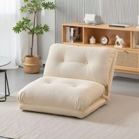 Canapé-lit pliant en L, design moderne en métal, compatible Tatami, style crème, éponge haute densité, pour chambre/salon/petit espace