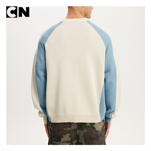 Suéter con Certificación GRS, Fabricante de Suéteres, Logotipo Personalizado, 100% Algodón, Corte Cuadrado para Hombre, Suéter Deportivo de Punto, para Invierno - Product Image 4