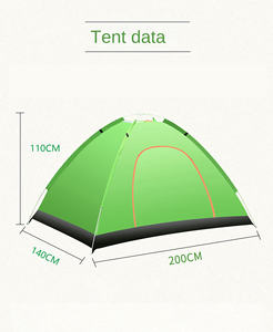 <span class=keywords><strong>Tente</strong></span> <span class=keywords><strong>d</strong></span>'été simple et imperméable à l'eau pour campeurs de plage levée à la main 1-2 personnes portable pour fêtes de luxe familiales - Product Image 2