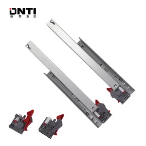 DNTI high quality Customized 3 Fold Concealed Drawer Runners Guides For Soft Close Full Extension Undermount Slide
