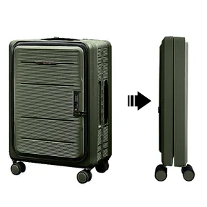 20 inch PP foldable luggage portable carry suitcase for travel business airline luggage with TSA lock