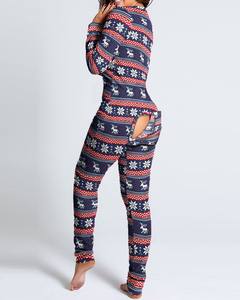Pijama Sexy de Moda Barato de Estados Unidos, Oferta en Pijama de Una Pieza con Abertura en la Parte Trasera para Mujer - Product Image 3
