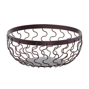 Panier à fruits en fer forgé, panier de rangement rond et durable pour la maison, le salon, la table basse, bol à collation de style nordique - Product Image 1