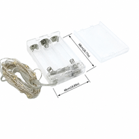 IP65-zertifizierte LED-Batteriebox mit Kupferdraht-Lichterkette und manuellem Schalter für Dekorationen