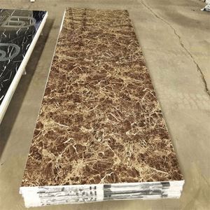 Panel de Pared de <span class=keywords><strong>Imitación</strong></span> Mármol de PVC, 1220 mm x 2440 mm, Panel de Mármol UV, <span class=keywords><strong>Paneles</strong></span> de Pared de Piedra Artificial - Product Image 2