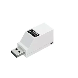 Adaptateur HUB USB 2.0, extension Mini boîte de séparation 3 Ports pour PC portable Macbook téléphone Mobile lecteur de disque U haute vitesse