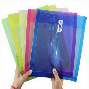 Carpeta Transparente A4 para Archivos de Oficina, Bolsa para Exámenes, Personalización con Logotipo Impreso en PP, Diseño Alienígena, Estilo con Cierre de Cuerda - Product Image 1