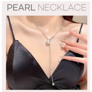 Collana con collana di perle a forma di stella con ciondolo in argento per coordinazione estiva - Product Image 1