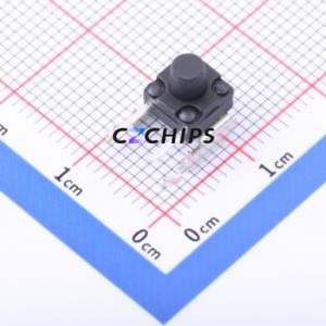 TS6665XZJFS 250gf 072 Tactile Switch Bent Lead Through Hole,6x6mm Single Pole Single Throw Round Button 2.5N Right Angle Insert - Product Image 1