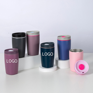 Mug de voyage 12 oz en acier inoxydable 304, isotherme sous vide, anti-fuite, avec couvercle rabattable, logo personnalisé, tasse à café portable - Product Image 1
