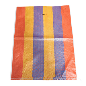 Sac tissé en PP vert vierge pour légumes et fruits 10kg-40kg avec logo personnalisé et cordon de serrage - Product Image 2