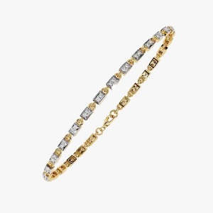 Pulsera de Oro Amarillo de 18k de Lujo, Joyería de Regalo para Mujer, Pulseras con Diamantes Cultivados en Laboratorio para Ella - Product Image 1