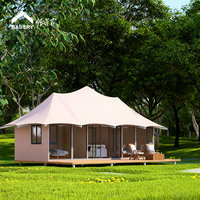 Pod de glamping de luxe en acier, maison préfabriquée, alternative à la maison conteneur, unité résistante aux intempéries pour hôtel, camping écologique ou complexe hôtelier