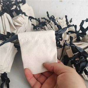 Custom Printed logo Wholesale Cheap Grocery Packaging <b>Small</b> Canvas Pouch Cotton <b>Drawstring</b> Linen Gift Pouch Promotional <b>Bag</b> - Product Image 5