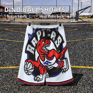 Pantalones Cortos Deportivos de Baloncesto para Hombre, Talla Grande, Hasta la Rodilla, con Bolsillos, Diseño de Dinosaurio, Transpirables, de Secado Rápido, a la Moda - Product Image 3