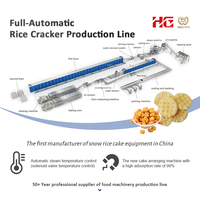 Machine industrielle de fabrication de craquelins de riz multi-saveurs, ligne de production de craquelins de riz entièrement automatique, continue, simple/grain, acier inoxydable 304