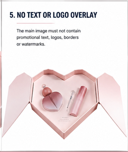 Caja de Regalo de Maquillaje de Lujo en Forma de Corazón Rosa con Doble Puerta, Empaque de Cartón Rígido para Cosméticos, Cuidado de la Piel y Set de Belleza - Product Image 2