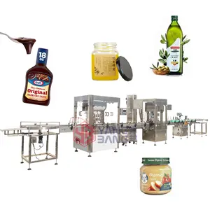 YB-JX4 Automatic Cream Shea Butter Caramel Bottling Machine Sauce Cheese Ketchup Honey Two Color Chocolate Filling Machine