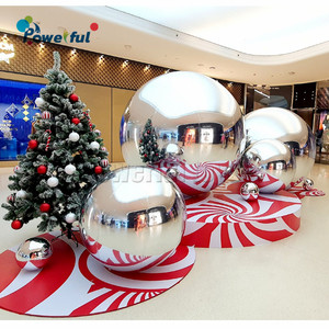 Indoor Advertising Decoration Giant Silver Inflatable Mirror Ball Reflective <strong>Balloon</strong> for Festival Party Stage Show Nightclub - Product Image 4