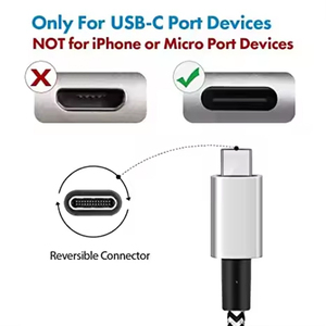 Dajiang Tùy Chỉnh Nhanh Chóng Sạc Nylon USB Loại C Cáp Bện Sạc 10X Nhanh hơn USB C Cáp Dữ Liệu Cho Máy Chiếu Microphone - Product Image 3
