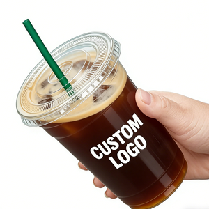 แก้วพลาสติก PP แบบผนังเดียว ขนาดเส้นผ่านศูนย์กลาง 90 มม. สำหรับงานแต่งงาน พิมพ์โลโก้ด้วย UV สำหรับน้ำผลไม้ 12 ออนซ์ ของใช้ในงานปาร์ตี้แบบใช้แล้วทิ้ง - Product Image 5