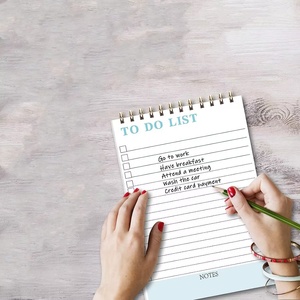 Tear Off Flip Over Custom Top Spiral Bound UNDATED Notepad <strong>Task</strong> Planner Daily to Do List Organized Notebook - Product Image 5