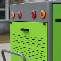 Balayeuse électrique autoportée standard LM-W2000 avec pneus pleins 350-10 pour usine, entrepôt, chantier et extérieur