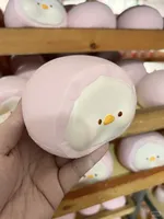 Smilegogo Duck Mochi Squishy Toy Slow Rising PU Foam Soft Squeeze Sensory Fidget Toy Stress Relief Novelty Gift Bulk Wholesale